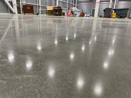 polished concrete floor flowery branch ga